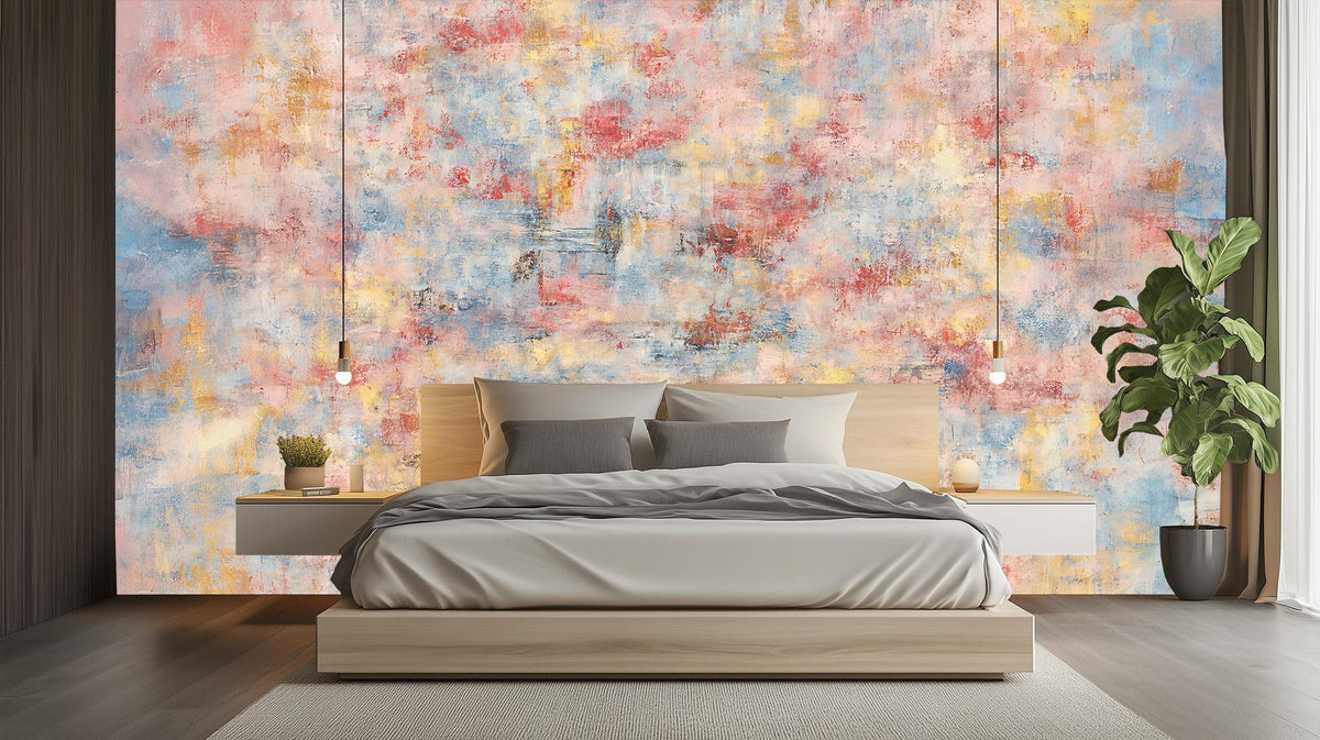 Abstract Pastel wallpaper for Bedroom