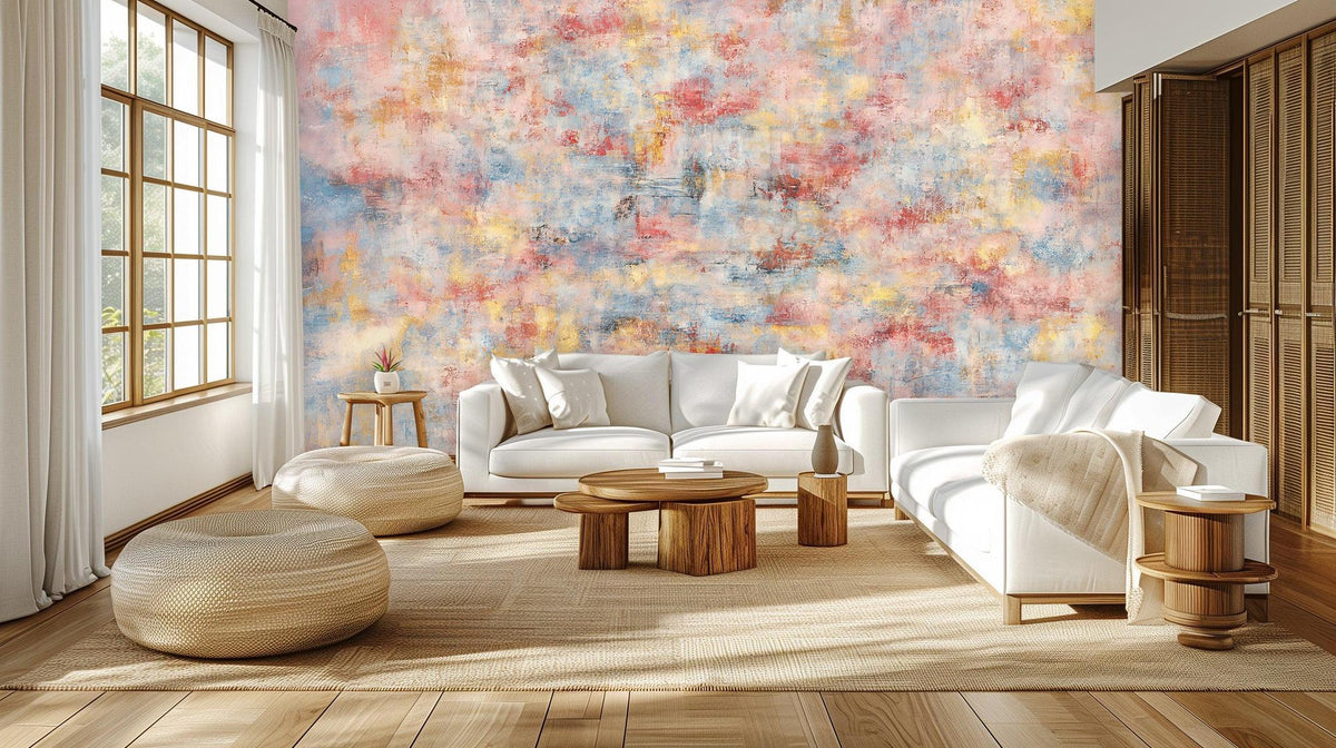 Abstract Pastel wallpaper for Bedroom