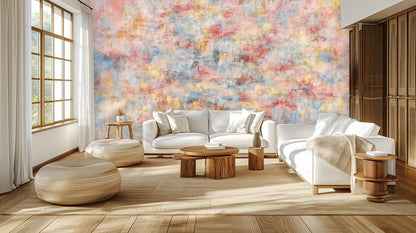 Abstract Pastel wallpaper for Bedroom