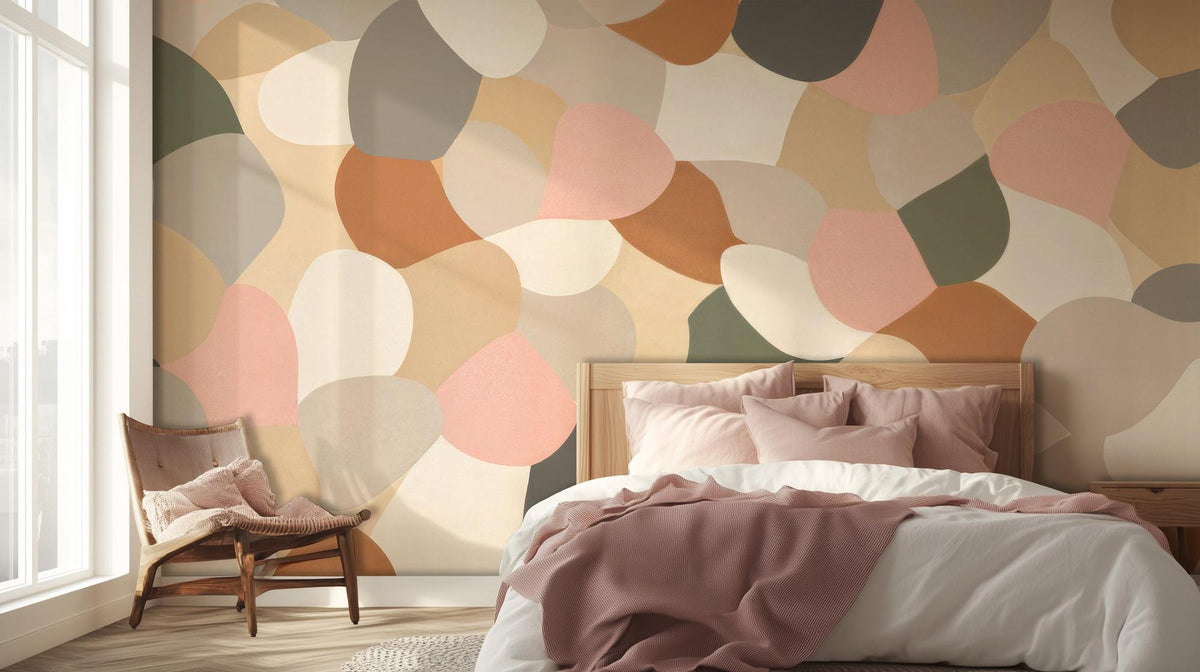 Abstract Pastel wallpaper for Bedroom
