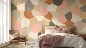 Abstract Pastel wallpaper for Bedroom