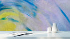 Abstract Pastel wallpaper for Bedroom