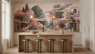 Abstract Pastel wallpaper for Kitchen
