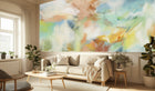 Abstract Pastel wallpaper for Living Room
