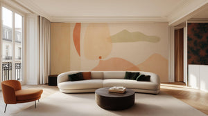 Abstract Pastel wallpaper for Living Room