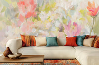 Abstract Pastel wallpaper for Living Room