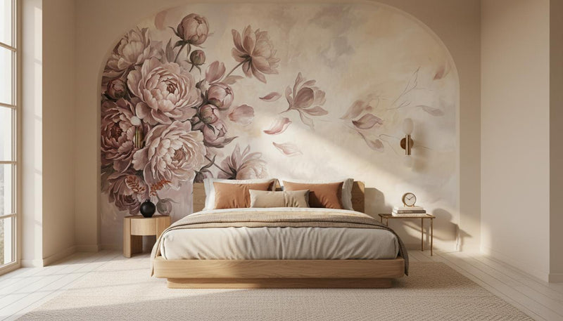 Yatak Odası için Art Nouveau Pastel duvar kağıdı