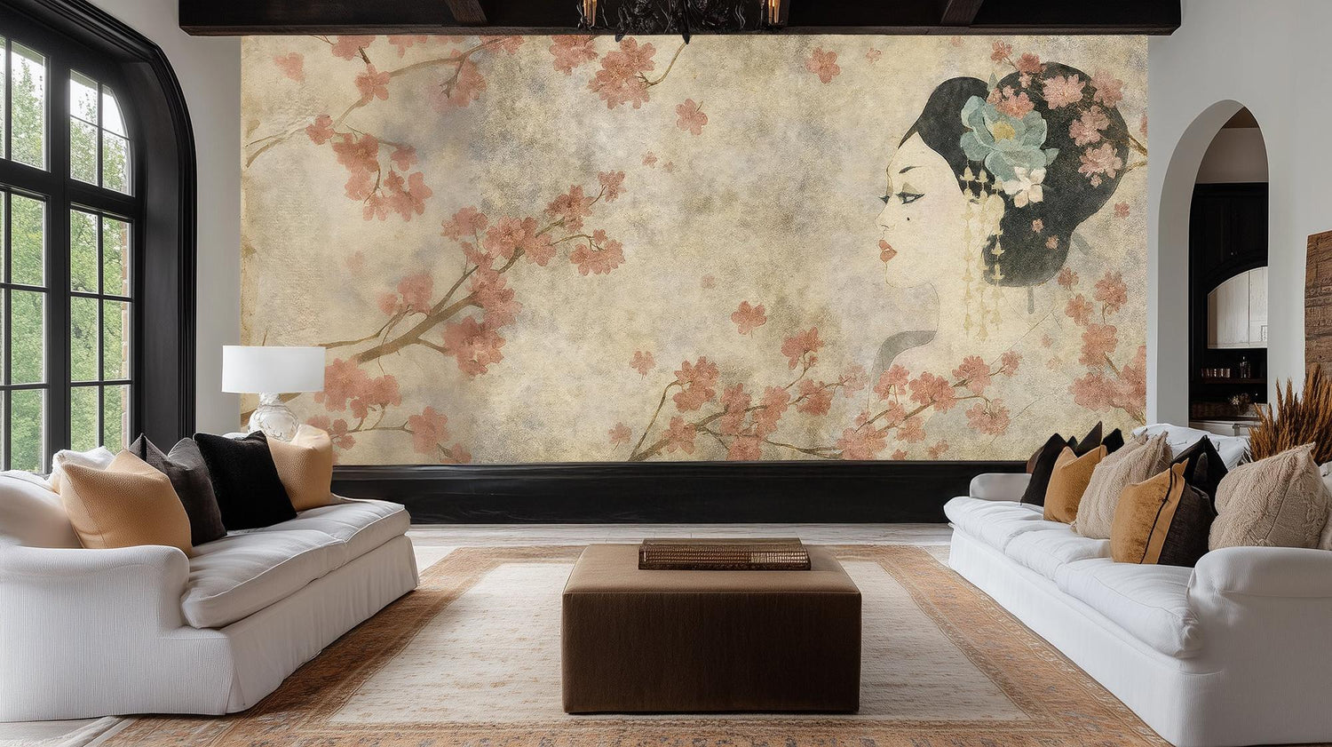 Art Nouveau Pastel wallpaper for Bedroom