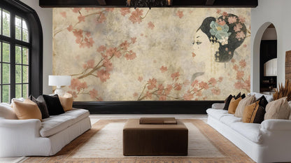 Art Nouveau Pastel wallpaper for Bedroom