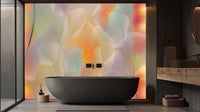 Contemporary soft Pastel wallpaper for Bathroom