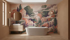 Contemporary Pastel wallpaper for Bathroom