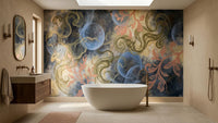 Contemporary Pastel wallpaper for Bathroom