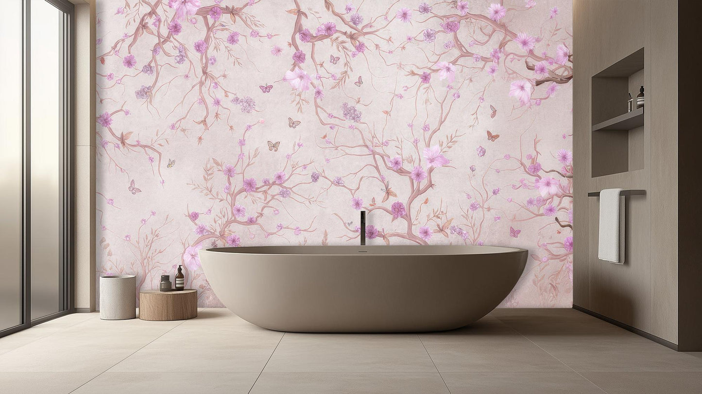 Contemporary Pastel wallpaper for Bathroom