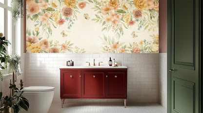 Contemporary Pastel wallpaper for Bathroom