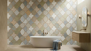 Banyo için Çağdaş Pastel duvar kağıdı