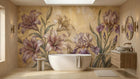 Contemporary Pastel wallpaper for Bathroom