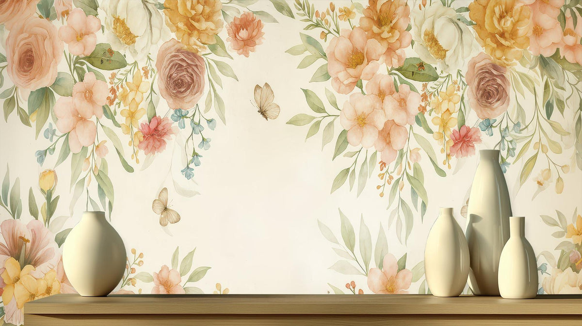 Contemporary Pastel wallpaper for Bedroom