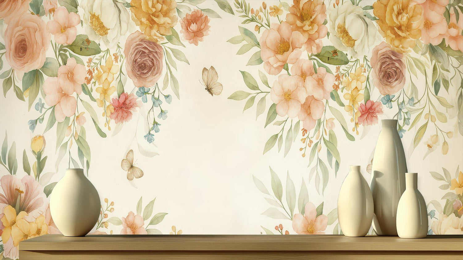 Contemporary Pastel wallpaper for Bedroom