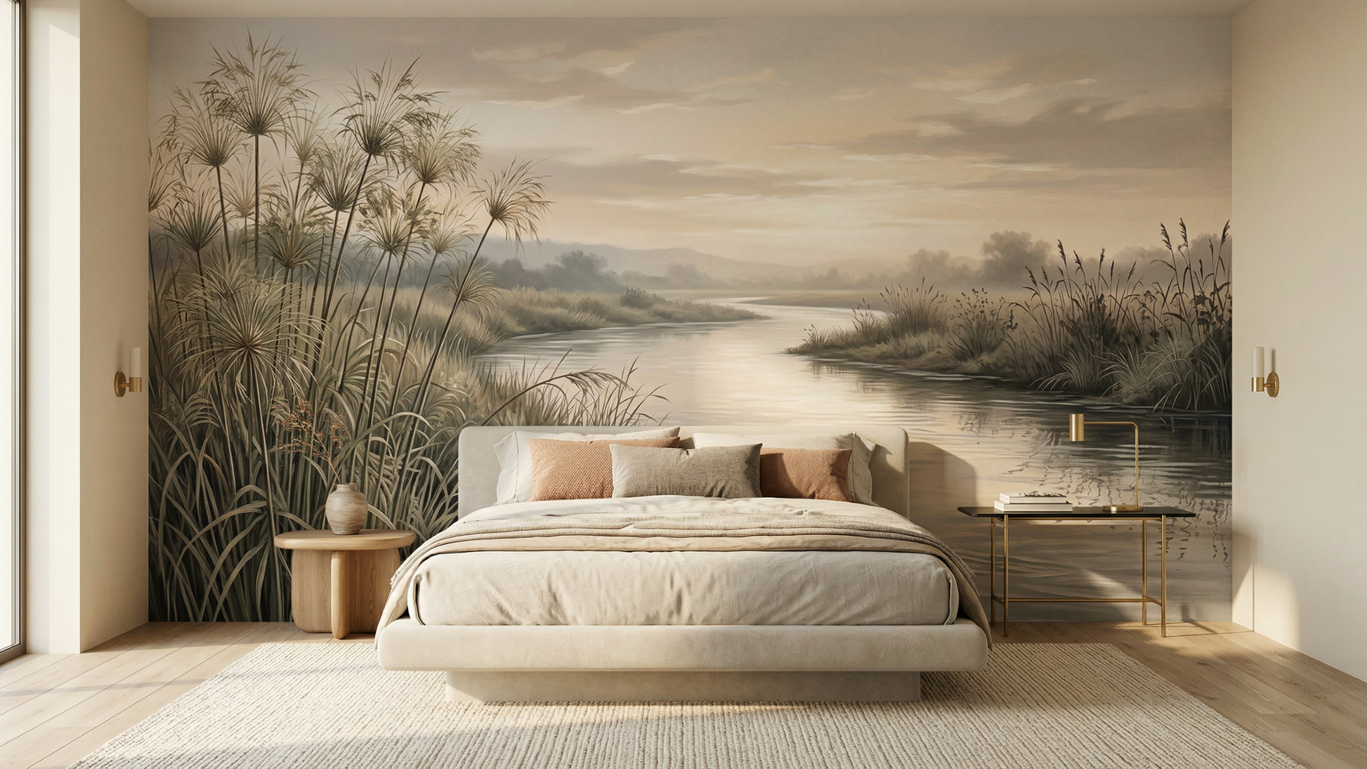 Contemporary Pastel wallpaper for Bedroom