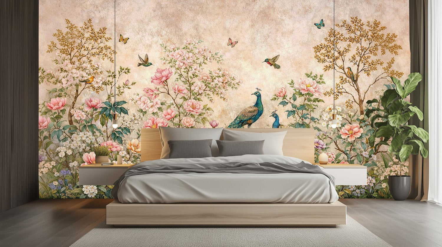 Contemporary Pastel wallpaper for Bedroom
