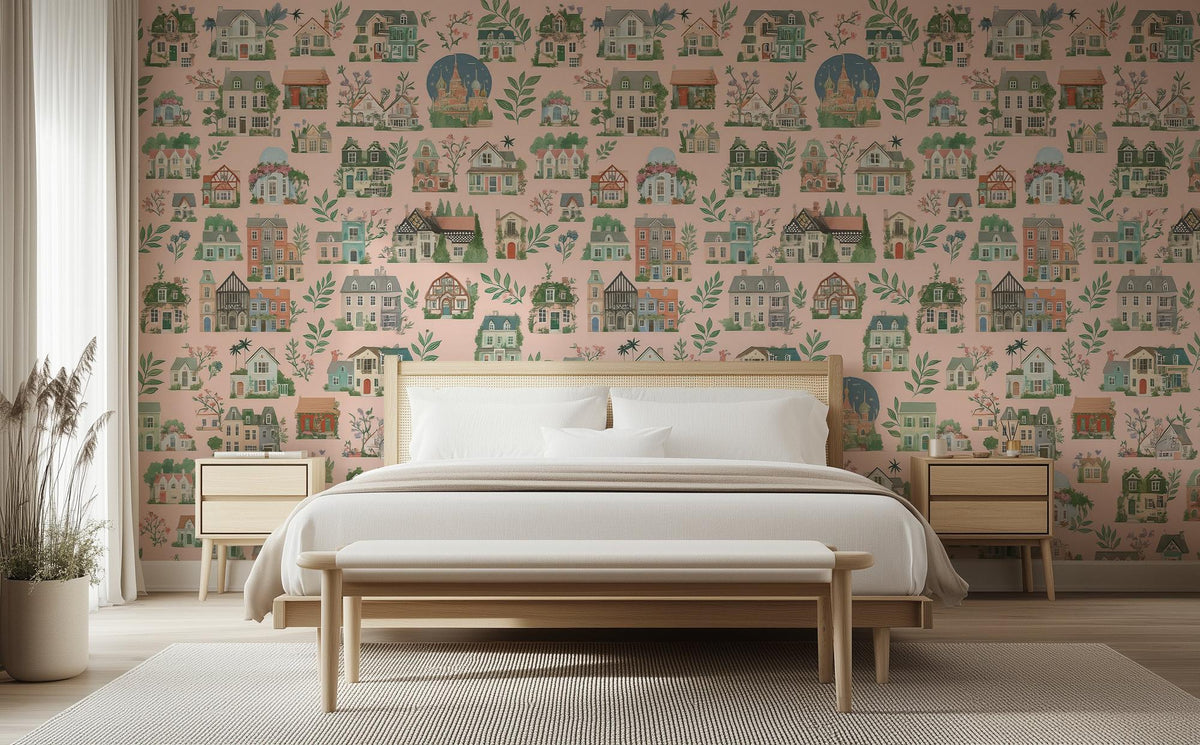 Contemporary Pastel wallpaper for Bedroom