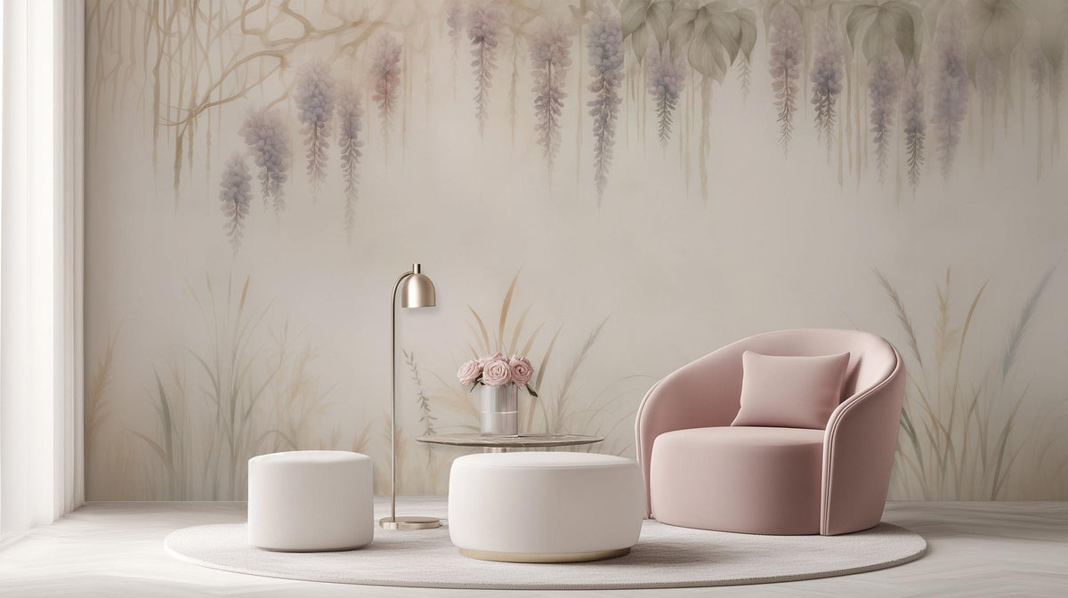 Contemporary Pastel wallpaper for Bedroom