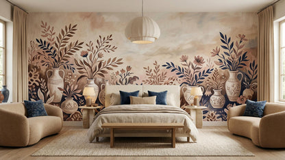 Contemporary Pastel wallpaper for Bedroom