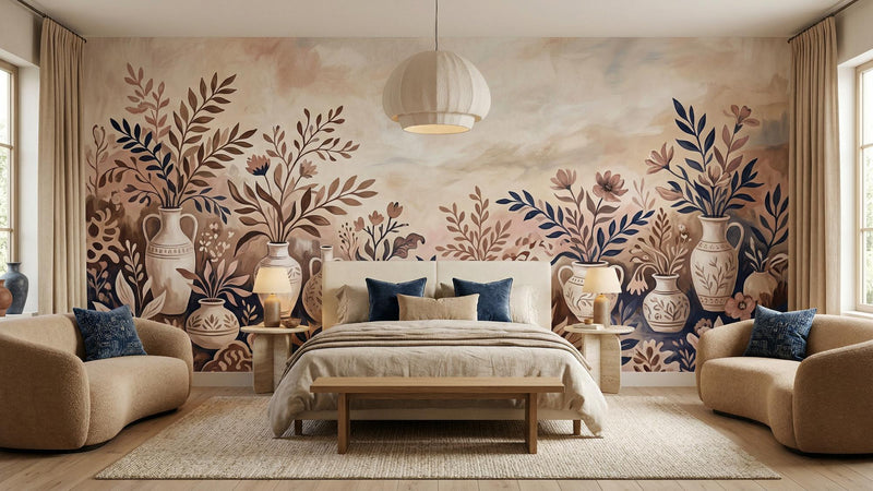 Contemporary Pastel wallpaper for Bedroom