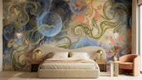 Contemporary Pastel wallpaper for Bedroom