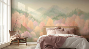 Contemporary Pastel wallpaper for Bedroom