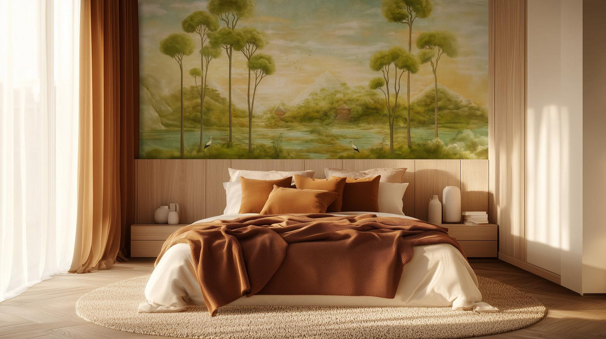 Contemporary Pastel wallpaper for Bedroom