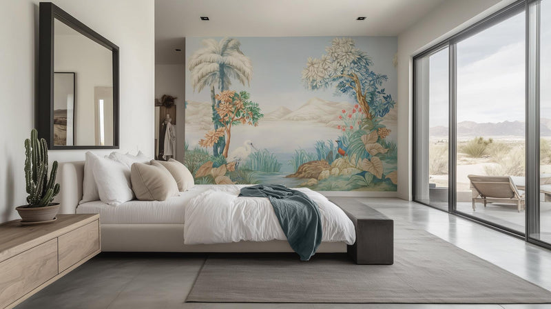 Contemporary Pastel wallpaper for Bedroom