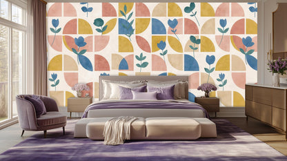 Contemporary Pastel wallpaper for Bedroom