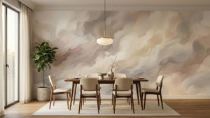 Contemporary Pastel wallpaper for Dining Room