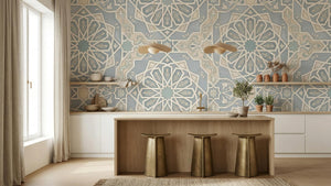 Contemporary Pastel wallpaper for Dining Room