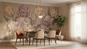 Contemporary Pastel wallpaper for Dining Room