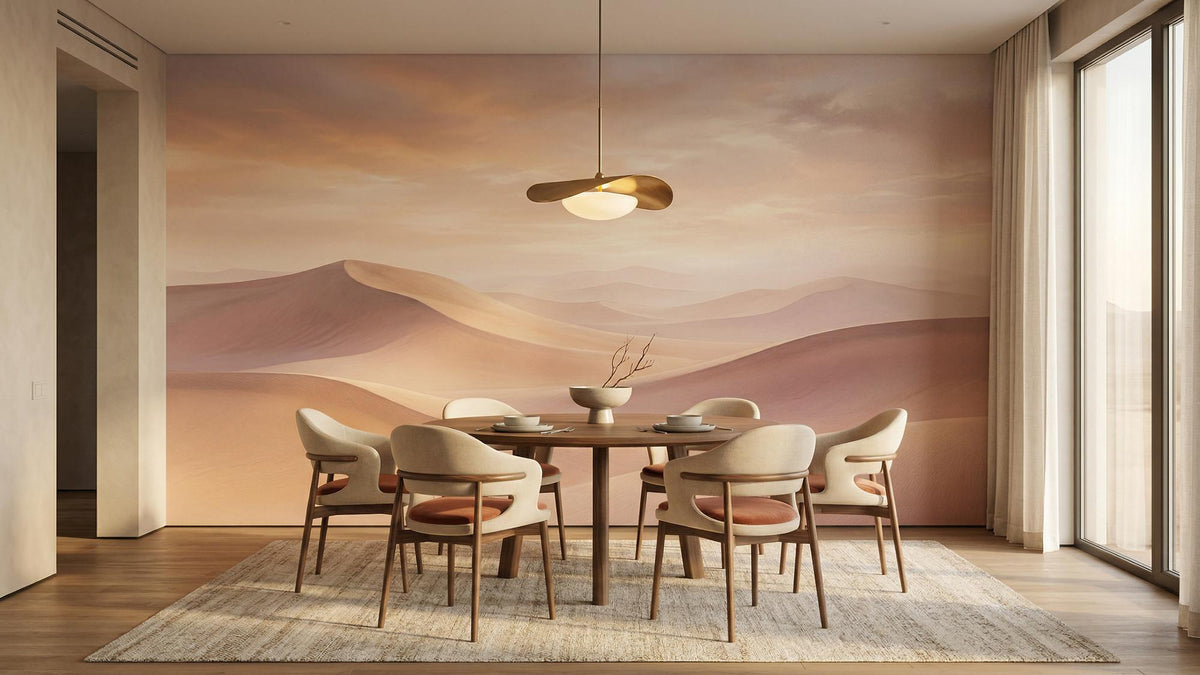 Contemporary Pastel wallpaper for Dining Room