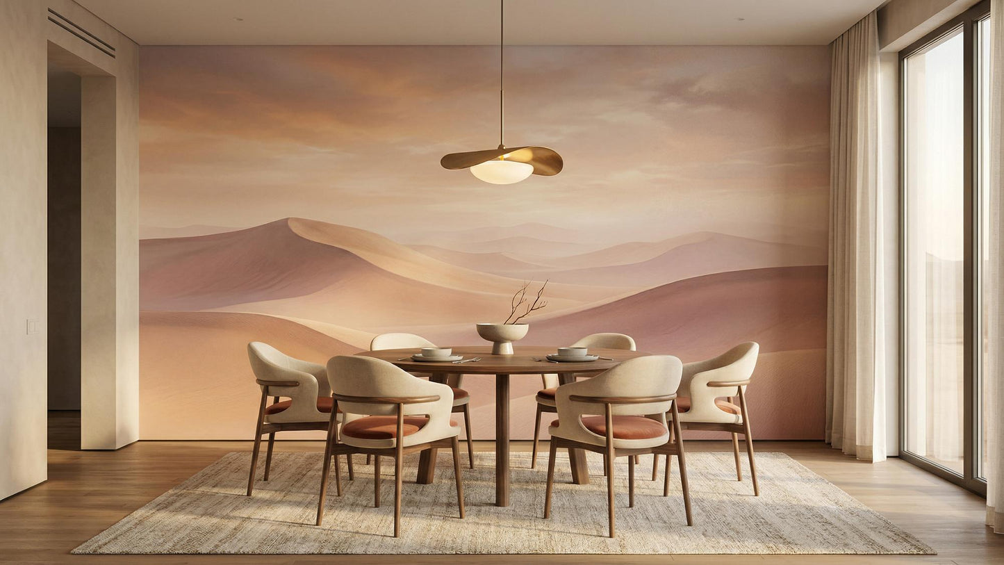 Contemporary Pastel wallpaper for Dining Room