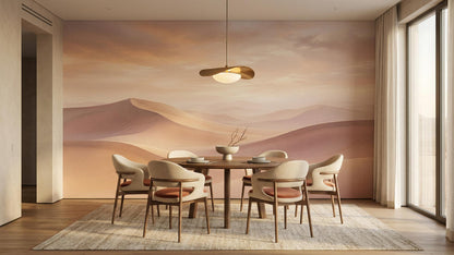 Contemporary Pastel wallpaper for Dining Room