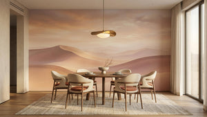 Contemporary Pastel wallpaper for Dining Room