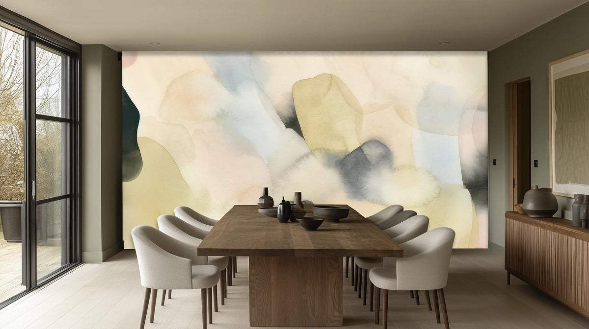 Contemporary Pastel wallpaper for Dining Room