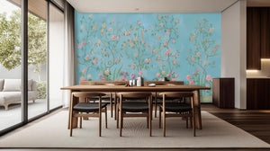 Contemporary Pastel wallpaper for Dining Room