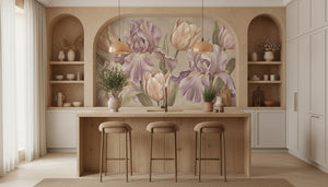 Contemporary Pastel wallpaper for Kitchen