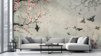 Contemporary Pastel wallpaper for Living Room