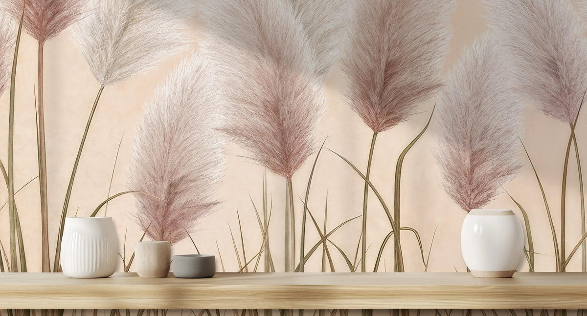 Contemporary Pastel wallpaper for Living Room
