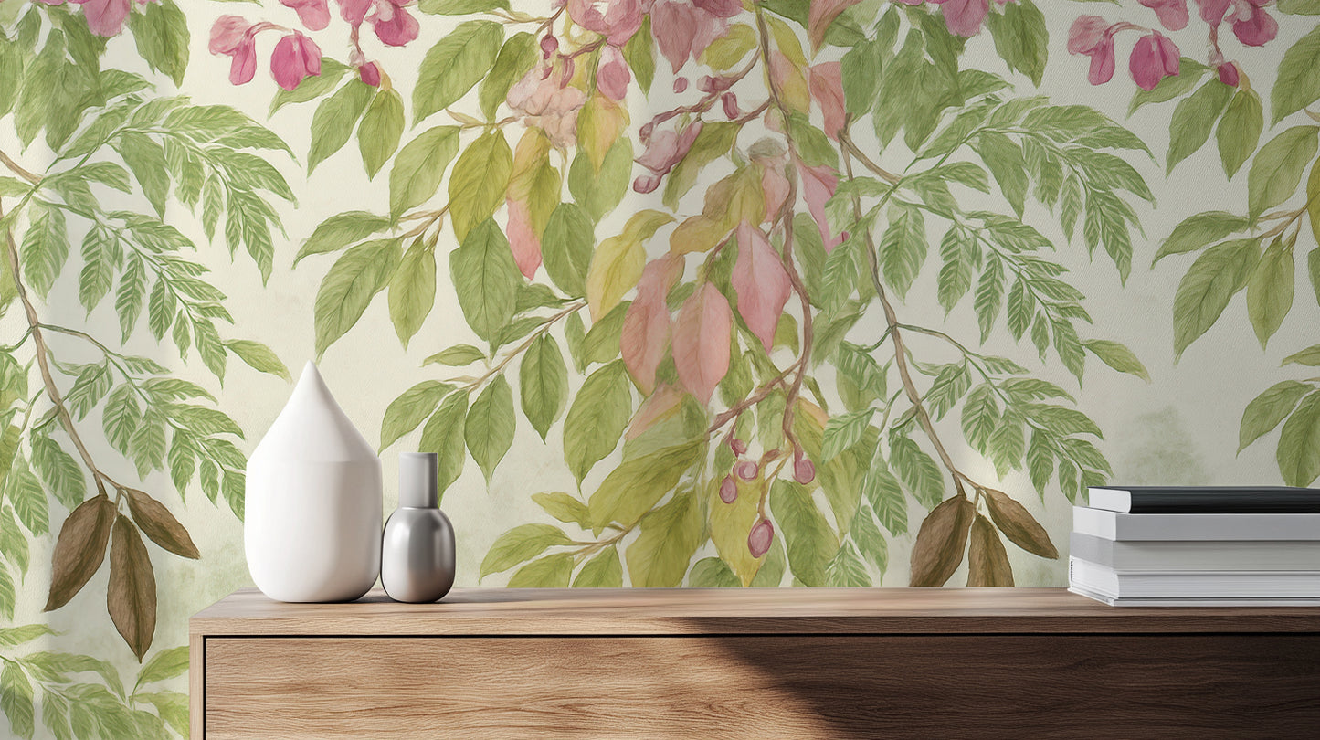 Contemporary Pastel wallpaper for Living Room