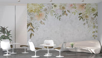 Contemporary cream wallpaper for Living Room