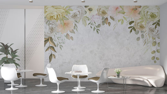 Contemporary Pastel wallpaper for Living Room