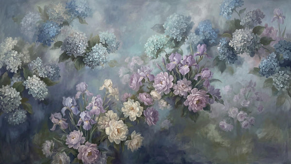 Pastel Floral Uyumu Duvar kağıdı - Sample