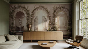 Contemporary Pastel wallpaper for Living Room